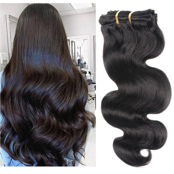 body wave clip in extensions