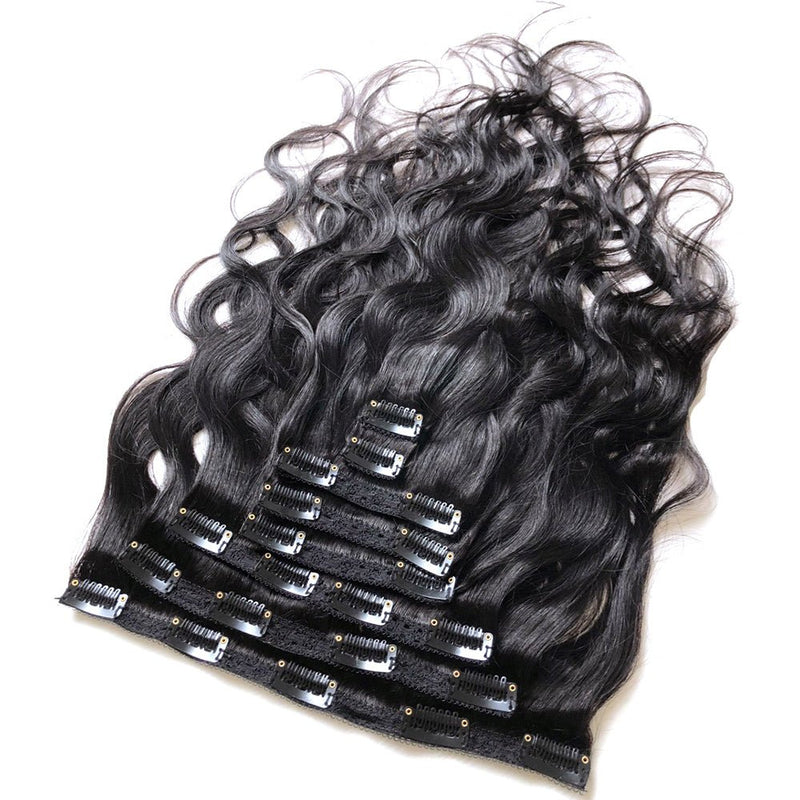body wave clip in extensions